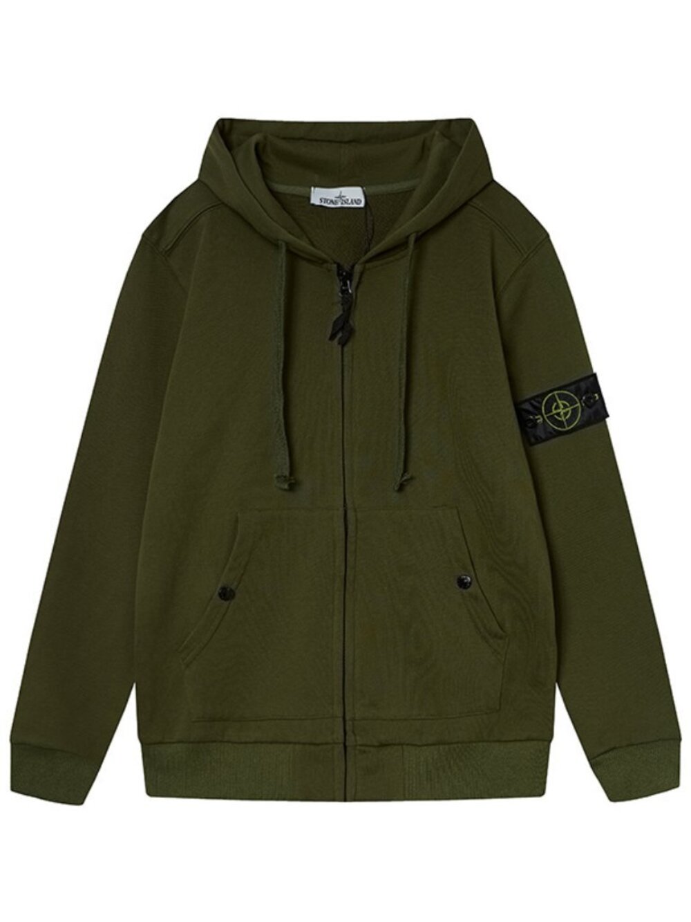 Stone Island Olive Green Hoodie